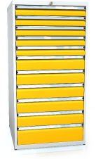 Schubladenschränke 1373 x 710 x 750 - 11x Schubladen